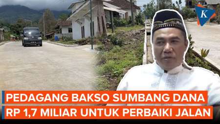 Rogoh Kocek Rp 1,7 Miliar, Pedagang Bakso Perbaiki Jalan Pakai Biaya Pribadi