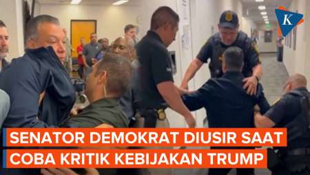 Senator Demokrat Diusir dan Diringkus FBI, di Acara Jumpa Pers Menteri Keamanan Dalam Negeri AS Kris