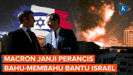 Macron Pastikan Perancis Bahu Membahu di Sisi Israel