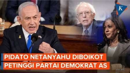 Netanyahu Pidato di Kongres AS, Wapres Kamala Absen, Partai Demokrat Boikot