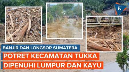 Kondisi Tapanuli Tengah Usai Banjir: Gelondongan Kayu Sumbat Sungai, Warga Mencuci Di Air Keruh