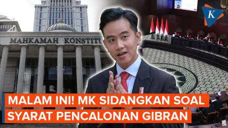 MK Gelar Sidang Soal Syarat Pencalonan Gibran Malam Ini, Apa Saja Tuntutannya?