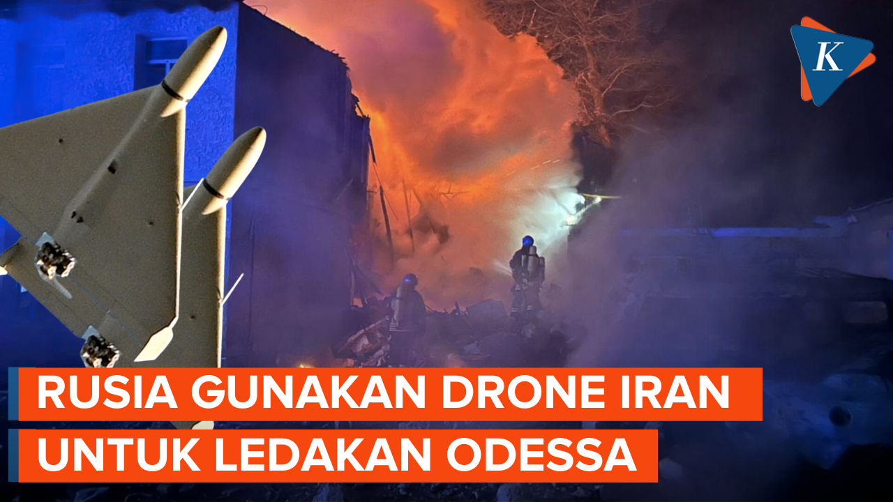 Rusia Tembakkan Drone Buatan Iran ke Odessa