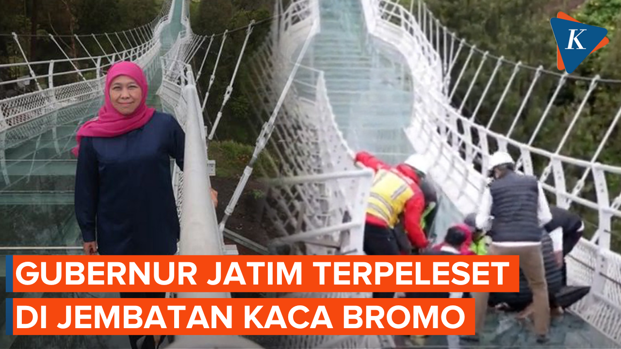 Gubernur Jatim Terpeleset Saat Jajal Jembatan Kaca Bromo, Ini Penjelasan PUPR