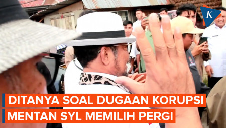 Ditanya soal Dugaan Korupsi Kementan, Syahrul Yasin Limpo Pergi Tinggalkan Wartawan