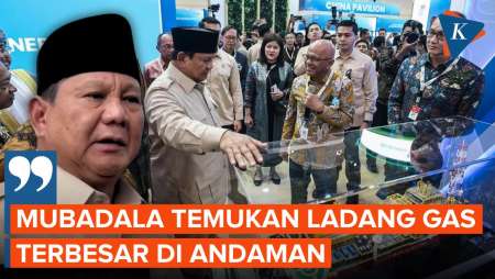 Prabowo Ungkap Temuan Ladang Gas di Andaman, Terbesar di Asia Tenggara