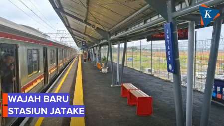Wajah Baru Stasiun Jatake, Rute KRL Tn Abang-Rangkasbitung