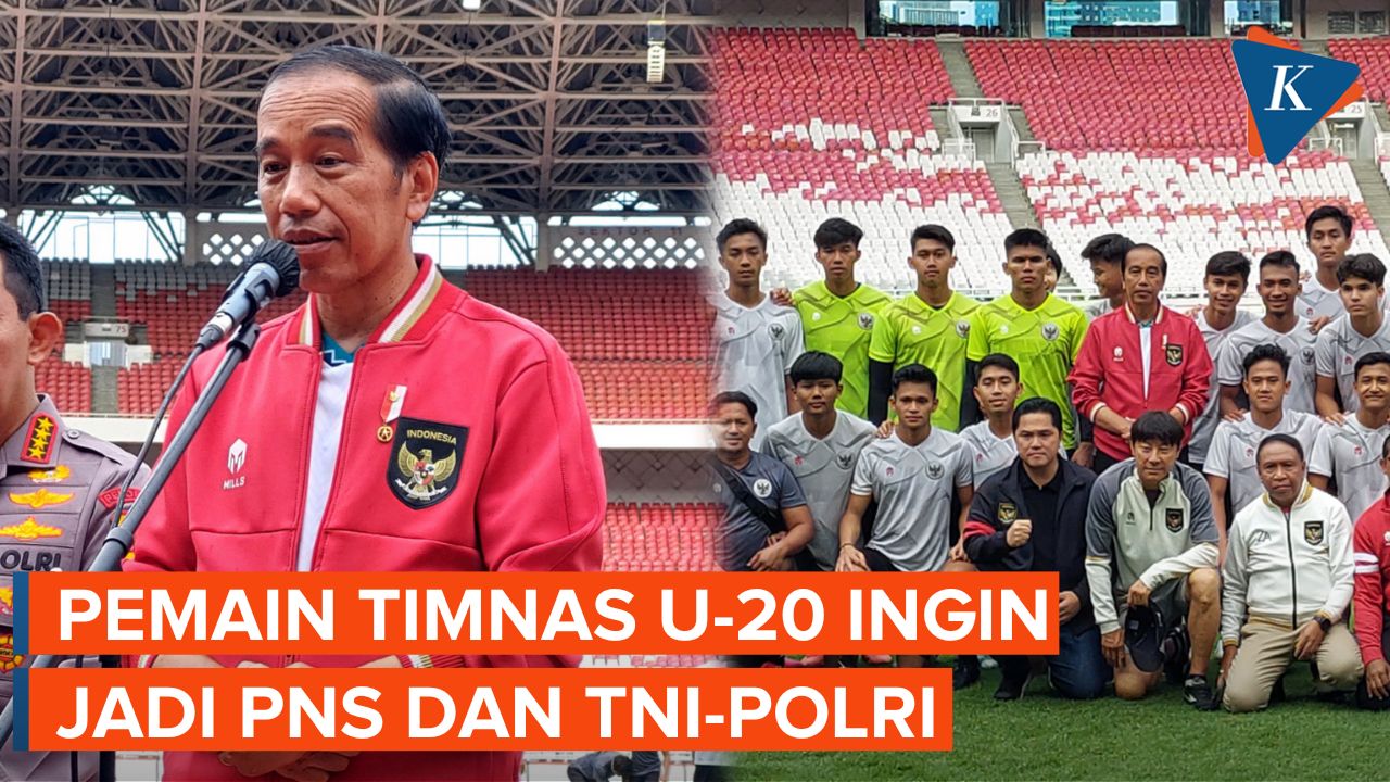 Pemain Timnas U-20 Curhat ke Jokowi, Ingin Jadi PNS atau TNI-Polri