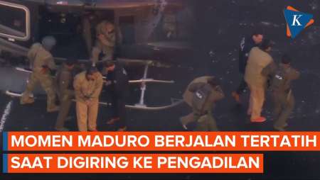 Nicolas Maduro Digiring Ke Pengadilan Dengan Tangan Diborgol Dan Jalan Tertatih-tatih