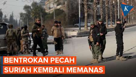 Suriah Memanas!  Suara Tembakan Bersautan, Warga Berlarian Mengungsi