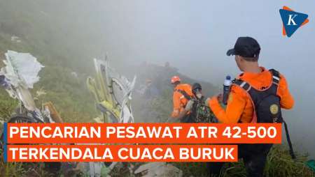 Suasana Evakuasi ATR 42-500 Di Puncak Bulusarung, Tim SAR Terkendala Angin Kencang Dan Kabut Tebal