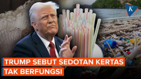 Trump Perintahkan Pakai Sedotan Plastik Lagi, Sebut Sedotan Kertas 