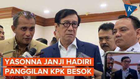 Yasonna Laoly Pastikan Penuhi Panggilan KPK Besok, Diperiksa soal Harun Masiku