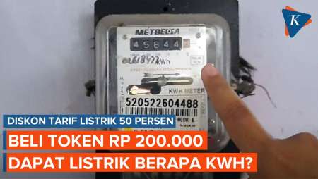 Ada Diskon 50 Persen, Beli Token Rp 200.000 Dapat Listrik Berapa kWh?