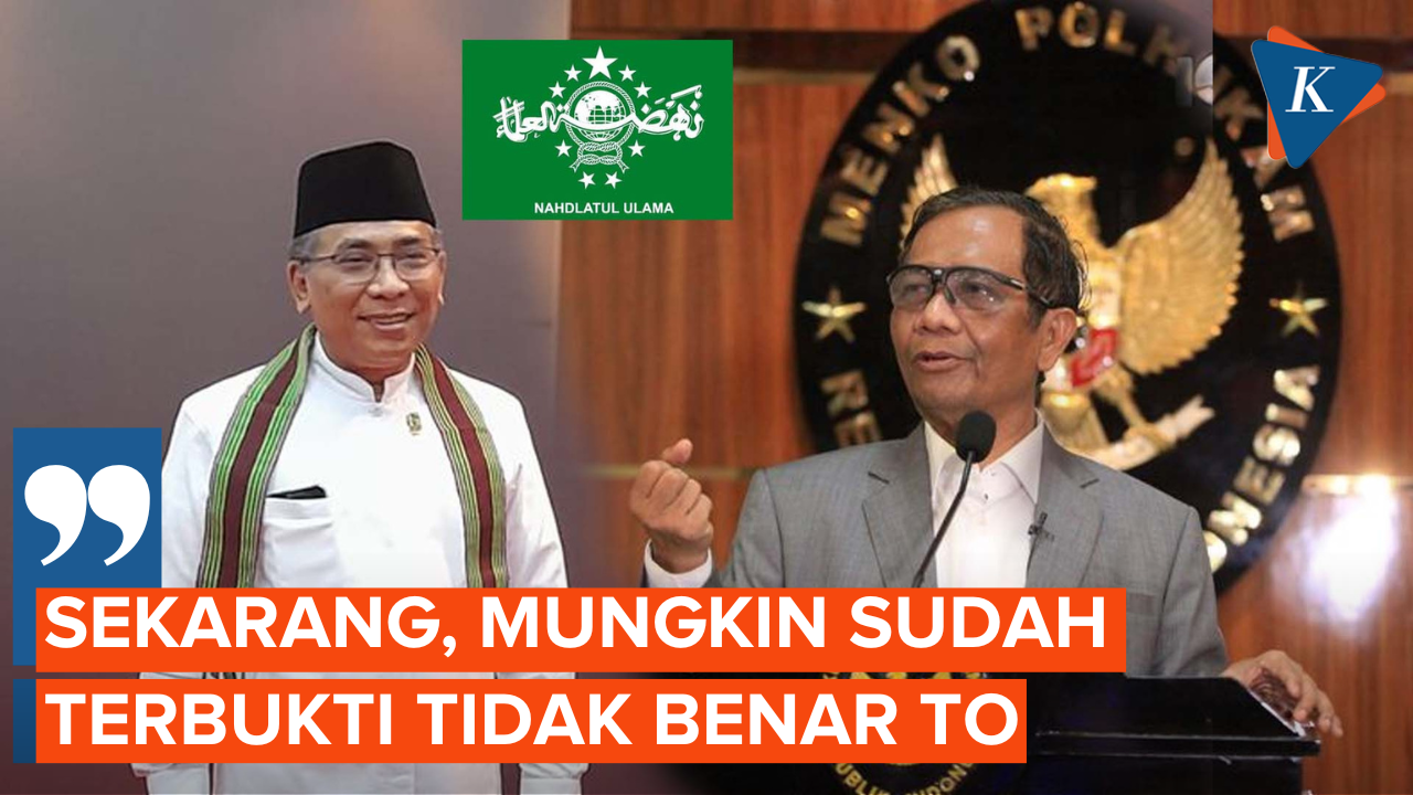 Kata Ketum PBNU soal Mahfud Disebut Bukan Kader NU