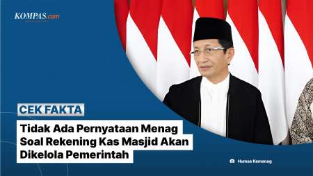 [KLARIFIKASI] Tidak Ada Pernyataan Menag Soal Rekening Kas Masjid Akan Dikelola Pemerintah