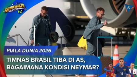 Detik-detik Timnas Brasil Tiba di AS Jelang Piala Dunia 2026, Bagaimana Kondisi Neymar?