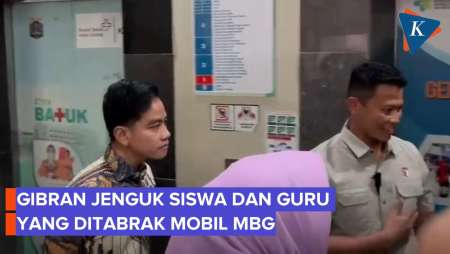 Gibran Jenguk Siswa Dan Guru Yang Ditabrak Mobil MBG Di RSUD Koja