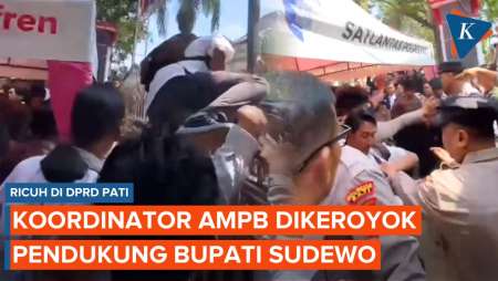 Ricuh Di DPRD Pati, Koordinator AMPB Dikeroyok Pendukung Bupati Sudewo