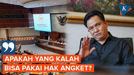 Yusril Sebut Pihak yang Kalah dalam Pilpres Tak Bisa Gunakan Hak Angket DPR