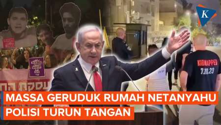 Rumah Netanyahu Diserbu Demonstran, Polisi Paksa Aksi Bubar