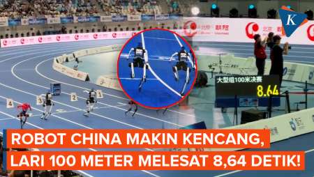 Robot Sprinter China Makin Kencang, Pecah Rekor Lari 100 Meter dalam 8,64 Detik!