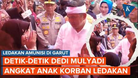 Tangis Anak Korban Tewas Ledakan Garut Usai Dijadikan Anak Angkat Dedi Mulyadi
