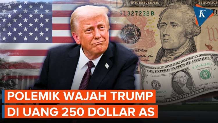 Gila! Wajah Trump Dicetak di Uang Kertas 250 Dollar AS! Bayangkan!