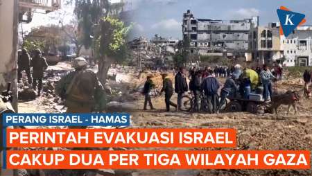 Perang Israel-Hamas, Pengungsian Warga Palestina sudah Mencakup 2/3 Wilayah Gaza