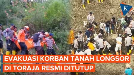 Basarnas Evakuasi 2 Jenazah Terakhir Korban Longsor di Toraja