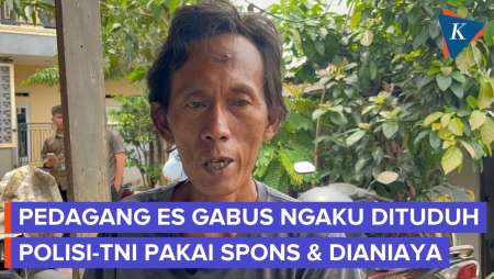 Pedagang Es Gabus Yang Dituduh Polisi-TNI Pakai Spons Mengaku Dianiaya, Kini Trauma