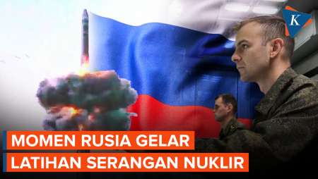 Momen Militer Rusia Latihan Serangan Nuklir Besar-besaran