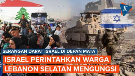 PBB Cemas, Israel Perintahkan Ribuan Warga Lebanon Selatan Mengungsi