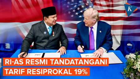 Indonesia-AS Resmi Teken Kesepakatan Dagang Tarif Resiprokal 19 Persen
