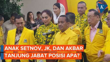 Anak Setnov, Akbar Tanjung, dan JK Jadi Pengurus Golkar