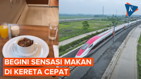 Sensasi Makan di Kereta Cepat, Tanpa Tumpah dan Goyang