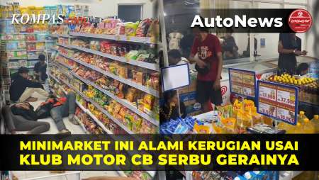 Video Viral Klub Motor CB Serbu Minimarket, Bikin Rugi Rp 4 Juta