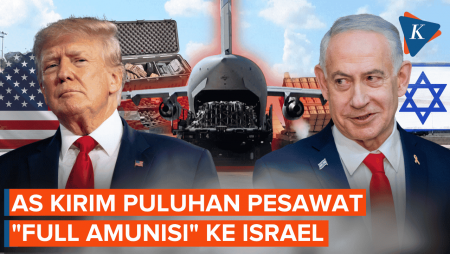 Puluhan Pesawat AS Full Amunisi Mendarat di Israel, Siap Perang Lagi?
