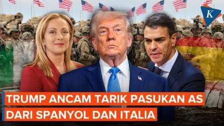 Masih "Ngambek" Sama NATO, Trump Kini Ancam Tarik Pasukan Dari Spanyol Dan Italia