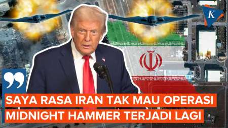 Trump Klaim Iran Tak Mau Diserang Seperti Midnight Hammer