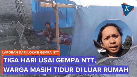 Tiga Hari Pascagempa, Warga Reo Masih Trauma Dan Bertahan Di Tenda Seadanya