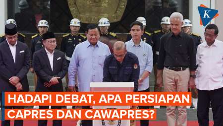 Persiapan Capres dan Cawapres Hadapi Debat