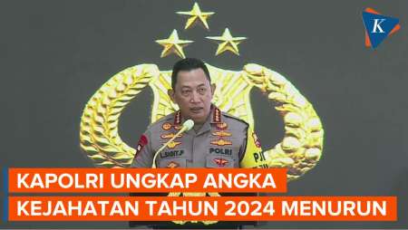 Kapolri: Total Kejahatan Sepanjang 2024 Turun 4,23 Persen Dibandingkan 2023