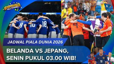 Jadwal Siaran Langsung Belanda Vs Jepang Piala Dunia 2026, Senin 15 Juni Kickoff 03.00 WIB