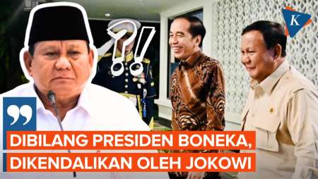 Prabowo: Saya Dibilang Presiden Boneka, Dikendalikan Jokowi, Tidak Benar!