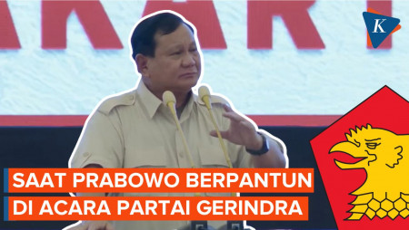 Prabowo Berpantun, Ribuan Kader Gerindra Teriak 