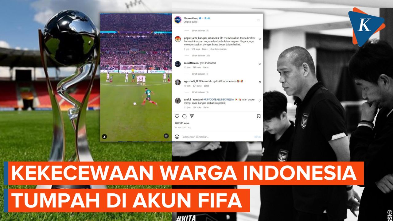 Ketika Kekecewaan Warganet atas Keputusan FIFA Batalkan U20 di Indonesia