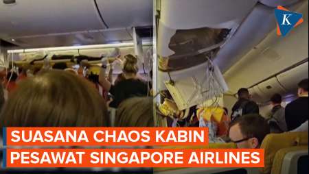 Kondisi “Chaos” Kabin Pesawat Singapore Airlines Usai Turbulensi