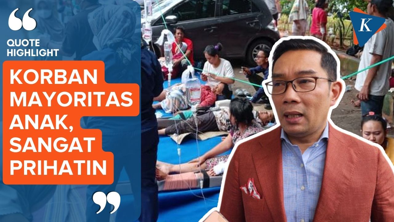 Ridwan Kamil Prihatin Korban Gempa Cianjur Mayoritas Anak-anak
