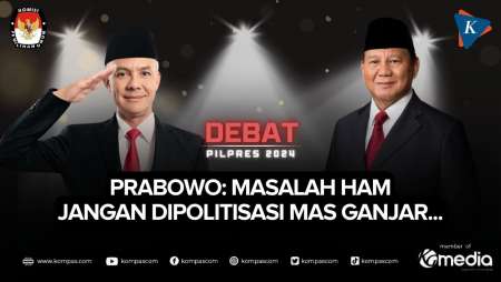 Prabowo Tunjuk Mahfud MD Saat Jawab Pertanyaan Ganjar soal Pelanggaran HAM